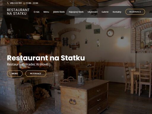 restaurant na statku patří mezi nejoblíbenější restauranty v hradci králové především díky velice příjemnému interiéru. restaurant s otevřeným krbem nabízí ve stylovém prostředí vynikající kuchyni, příjemnou obsluhu a bohatý výběr jídel. svou polohou a vynikající dostupností je tím pravým místem pro soukromé a firemní akce.