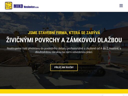 jsme stavební firma miko neslovice, která se zabývá živičnými povrchy a zámkovou dlažbou. zkušeně, kvalitně a s dlouhodobou zárukou.