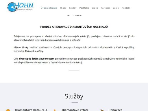 diamantové kotouče, diamantové korunky, renovace korunek, brusné talíře a stroje do stavebnictví.