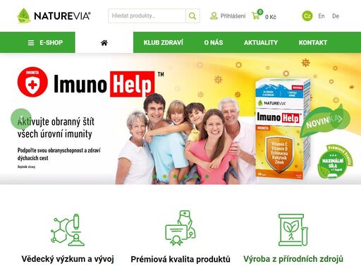 naturevia dováží do čr především brusinky a probiotika.