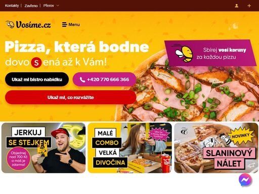 nejrychlejší rozvoz americké pizzy, stripsů, křidélek a nápojů po celém přerově. objednej online a do 30 minut máš jídlo doma!
