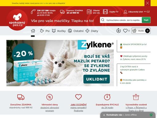 spokojenypes, chovatelské potřeby spokojenypes.cz nabízí kvalitní krmiva a chovatelské potřeby pro psy, kočky a zvířecí potřeby pro další domácí mazlíčky. spokojenypes.cz je e-shop nejen pro psy. tlapku na to!