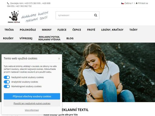 trička a reklamní textil,velkoobchod textilem