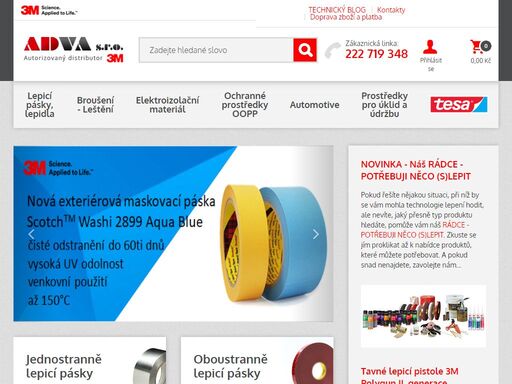 vítejte na eshopu specializovaném na prodej materiálů značky 3m. najdete u nás 3m lepicí pásky a lepidla, brusiva, osobní ochranné pracovní prostředky a mnoho