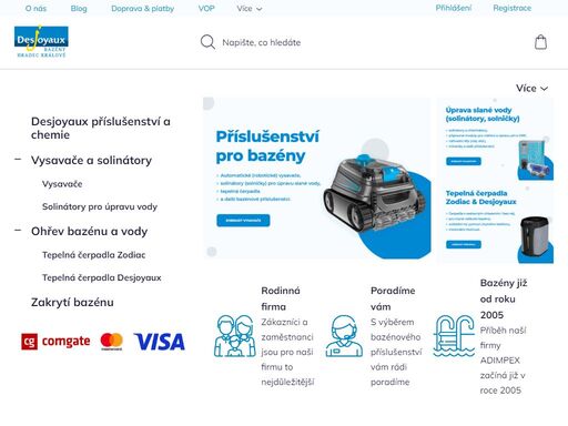 navštivte náš e-shop s bazénovým příslušenstvím, vysavači, tepelnými čerpadly a doplňky k bazénům na www.prislusenstviprobazeny.cz. ?