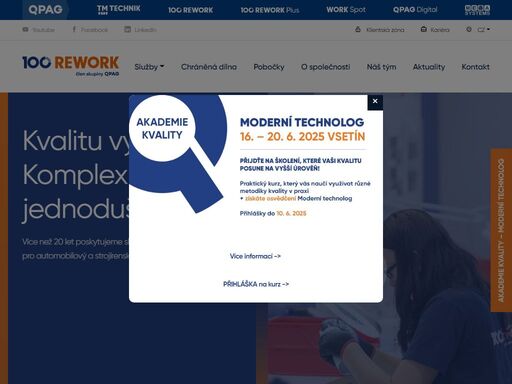 kvalita, přesnost, spolehlivost, flexibilita, systém, proces, audit, školení, poradenství