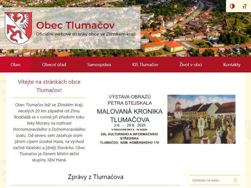 oficiální stránky obce tlumačov, zlínský kraj
