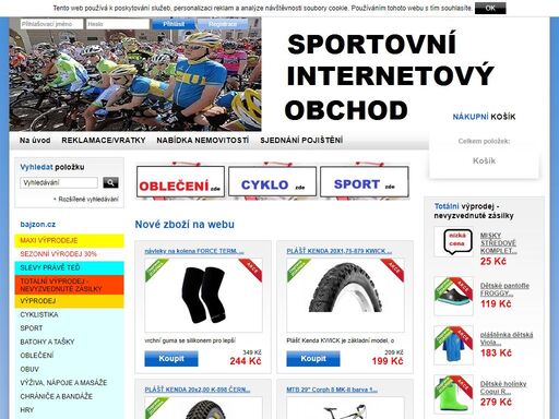  internetový obchod se sportovním zbožím