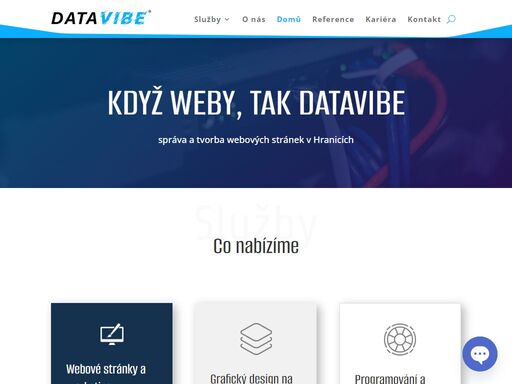 buďte o krok před konkurencí v digitální éře s datavibe s. r. o. tvorba webových prezentací a proaktivní it podpora.