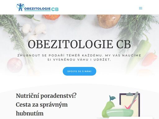 jsme nutriční poradna obezitologie cb. naučíme vás zdravě a efektivně pracovat s vlastním jídelníčkem a nebudeme vám nutit žádné diety, ani doplňky stravy.