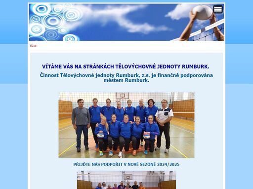 stranky volejbaloveho klubu tj rumburk