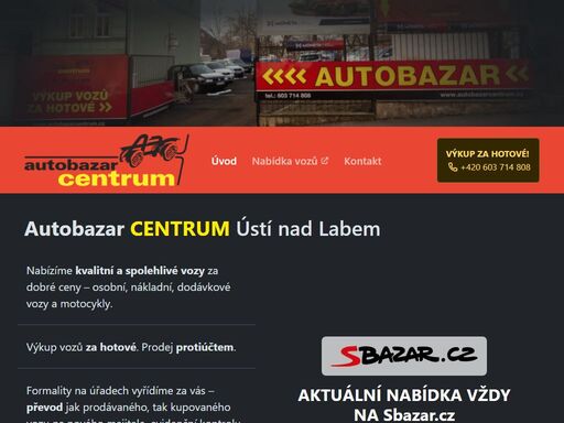 kvalitní a spolehlivé vozy za dobré ceny. výkup za hotové, prodej protiúčtem. vozy škoda, volkswage a další. vyřízení formalit za vás. kompletní čištění vozů.