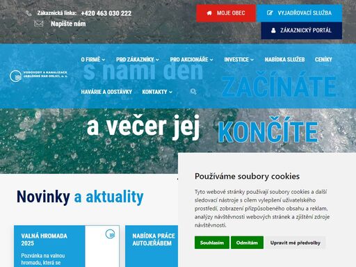 vodovody a kanalizace jablonné nad orlicí, akciová společnost - www.vak.cz