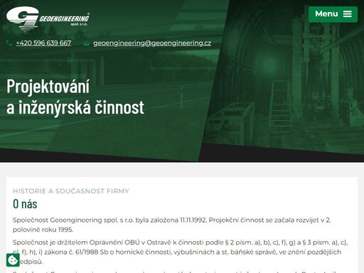 společnost geoenginnerring spol. s r.o. vyvíjí činnosti nejenom pro zákazníky z moravskoslezského kraje, ale i z celé české republiky, slovenska, polska a vietnamu.