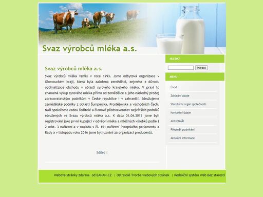 www.svazvyrobcumleka.cz