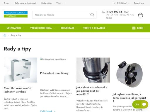 vzduchotechnika-ventilace.cz: jsme s vámi již 18 let. jsme spolehlivý a dlouholetý dodavatel vzduchotechniky s tradicí od roku 2005. nabízíme kompletní sortiment vzduchotechniky od vzduchovodů, ventilátorů, větracích jednotek až po filtry pro vzduchotechniku. garantujeme profesionální přístup, rychlou dopravu a férové…