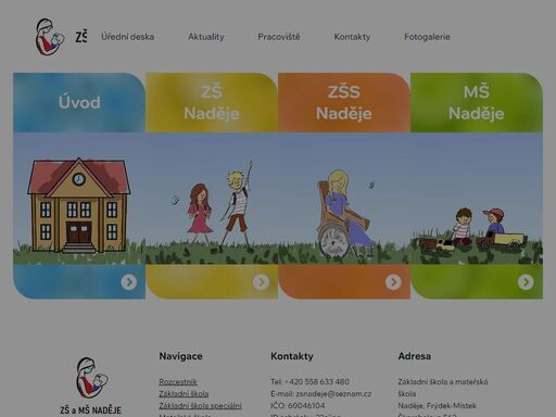 základní škola,  základní škola speciální a mateřská škola ve frýdku-místku. nabízíme kvalitní vzdělání, individuální přístup a bezpečné prostředí pro děti se speciálními vzdělávacími potřebami od předškolního věku až po základní školu. to je zš a mš naděje!
