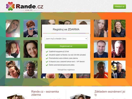 rande.cz je jedinečná seznamka zaměřená na výběr partnera podle zadaných kritérií. chceš se seznámit s ideálním partnerem?