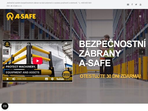 proč chtít bezpečnostní zábrany a-safe? jedinečný systém bezpečnostních zábran a-safe na bázi polymerů s vysokou pružností a odolností.