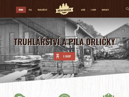 prvotní a druhotné zpracování dřeva, pilařská výroba-stavební a trulářské řezivo, pořez ve mzdě, palivo, truhlářská výroba-výroba nábytku na zakázku, výroba polotovarů , autodoprava