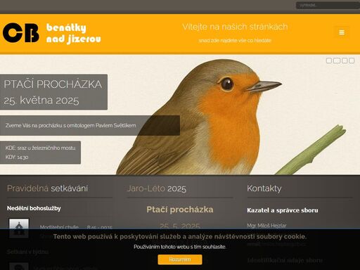 benátecký sbor církve bratrské je společenství křesťanů, kteří přijali ježíše jako svého spasitele. dveře k nám jsou otevřené i pro vás.