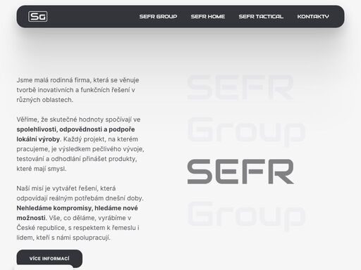 inovativní a funkční řešení s důrazem na kvalitu, spolehlivost a podporu české výroby. poctivá práce a produkty, které mají smysl.