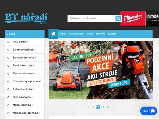 kamenný a internetový obchod s profi i hobby nářadím
