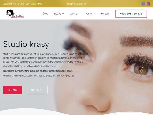 studio táňa nabízí svým klientům profesionální péči. individuálně přistupuji ke každé zákaznici. provádíme permanentní make-up pudrové nebo stínované obočí.