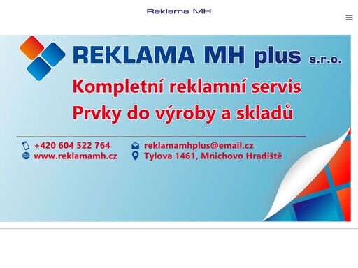 reklama mh, výroba reklam a značení mnichovo hradiště