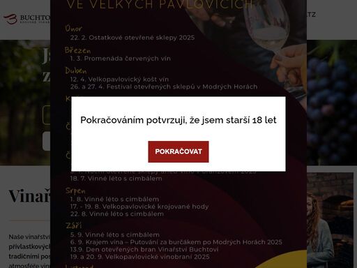 víno buchtovi velké pavlovice - vinařství
