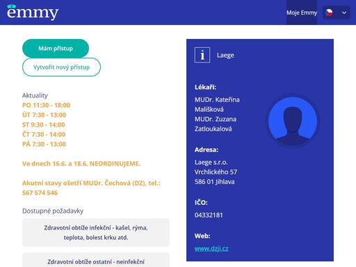 emmy - vaše virtuální sestra