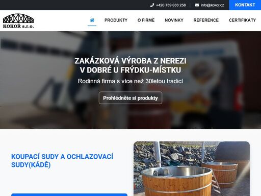 projektování, výroba a montáže nerezových cisternových nástaveb, pivních tanků, tlakových nádob a ocelových konstrukcí.
