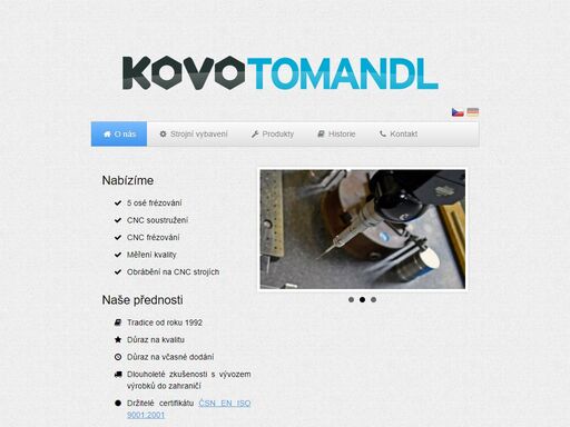 kovo tomandl cnc