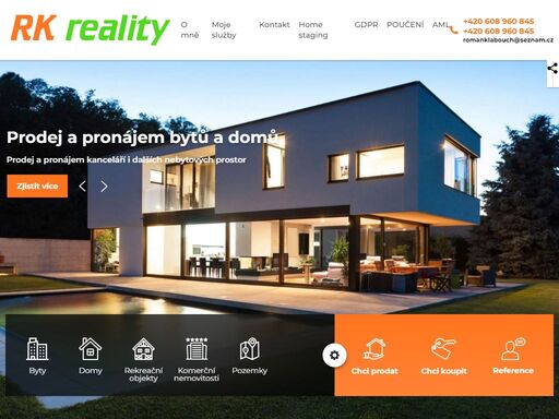 každý den stovky nových nemovitostí, reality. nemovitosti na prodej či pronájem v každém místě. přehledný katalog realit.