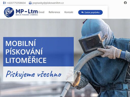 mobilní pískování litoměřice - pískujeme dřevo, kov, zdiva, kameny - nejen u nás, ale též u klientů.