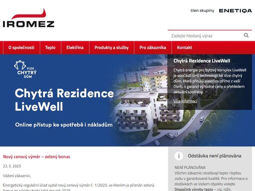 iromez s.r.o. je společností s mnohaletou tradicí výroby tepelné energie z biomasy. jako jedna z prvních společností v české republice začala zpracovávat dřevní odpad pro výrobu a dodávku tepla zákazníkům v pelhřimově již v roce 1995.