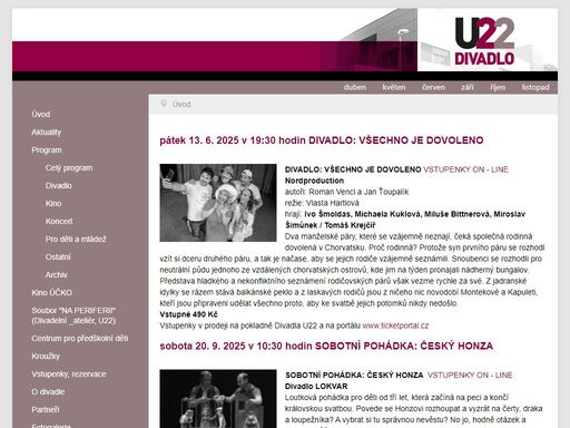 divadlo u22, k sokolovně 201, 104 00 praha 22 - uhříněves, ddm praha 10 - dům um