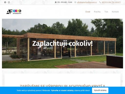 zabýváme se výrobou plachtového krytí a reklamních plachet včetně reklamních předmětů