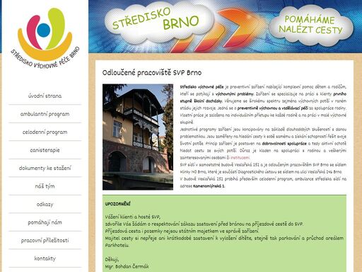 středisko výchovné péče veslařská 252 je preventivní zařízení nabízející komplexní pomoc dětem a rodičům, kteří se potýkají s výchovnými problémy.