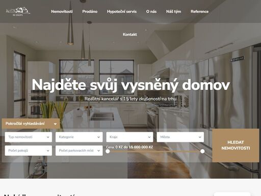 najděte svůj vysněný domov. realitní kancelář s 15 lety zkušeností na trhu, pokrytím celé čr a komplexním hypotečním servisem. prodej i pronájem.