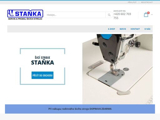 servis a prodej šicích strojů staňka