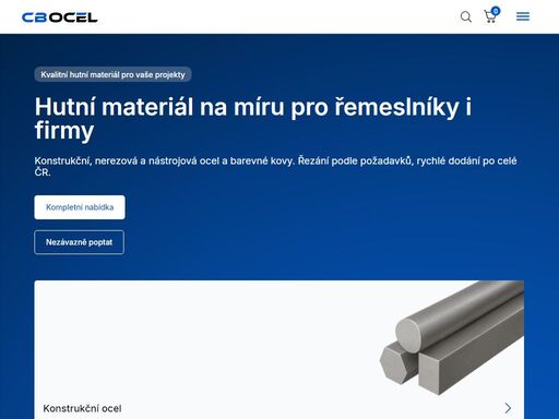 hutní materiál na míru – ocel, mosaz, bronz a další. přířezy dle požadavků, rychlé doručení po celé čr a možnost osobního odběru v českých budějovicích.
