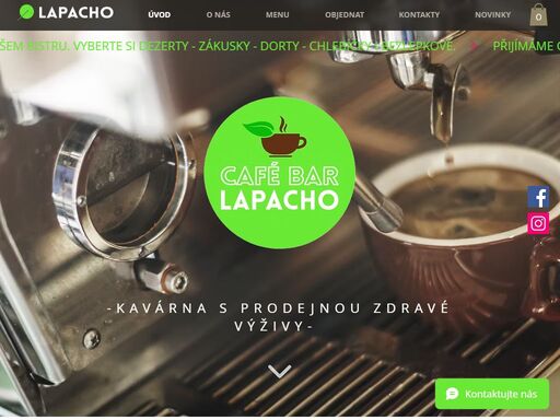 café bar lapacho je kavárna s prodejnou zdravé výživy v ivančicích. hledáte místo, kde si můžete dopřát kvalitní kávu, čaj nebo zdravé občerstvení? pak navštivte kavárnu lapacho a ochutnejte nejen vynikající kávu, zákusky a zmrzlinu, ale také chlebíčky a obložené bagety. denně nabízíme snídaně a lehká jídla,  saláty, zeleninové polévky.  v naší prodejně zakoupíte  čerstvé bezlepkové pečivo, dia, raw, vegan a farmářské  produkty a mnoho dalšího. těšíme se na vaši návštěvu.