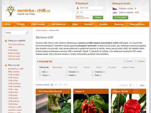nejširší nabídka vlastních chilli produktů z nové paky. pěstujeme a vyrábí chilli od roku 2011