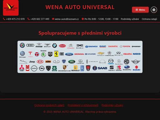 autodíly a příslušenství – wena auto universal. nákup náhradních dílů, profesionální poradenství. ústí nad labem.