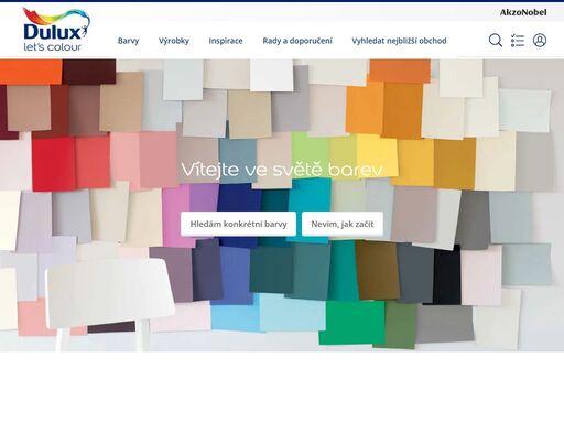 home page | interiérové a exteriérové barvy – náměty na malování | dulux