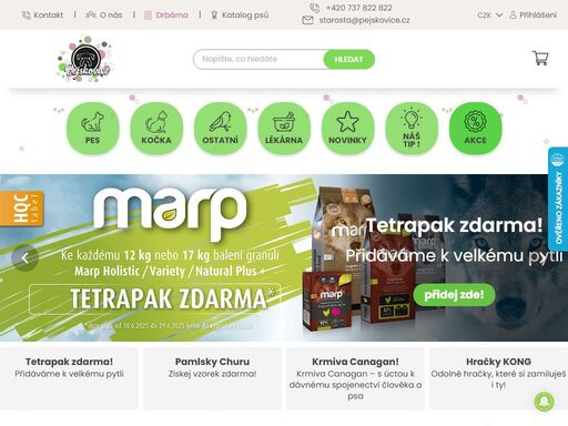 vše pro vaše chlupáče, kočičáky a ušáky!
o chlup lepší eshop!
