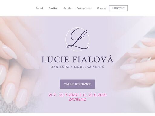 nabízím klasickou manikúru, gel lak, nehtovou modeláž, p-shine a parafínové zábaly. možnost online rezervace.