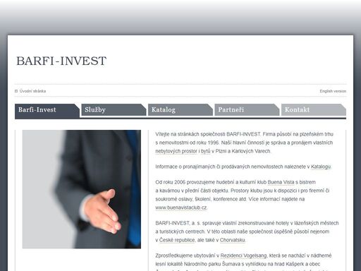 barfi-invest a.s. nabízí pronájem bytů, nebytových prostor a nemovitostí v lokaci karlovy vary a plzeň.