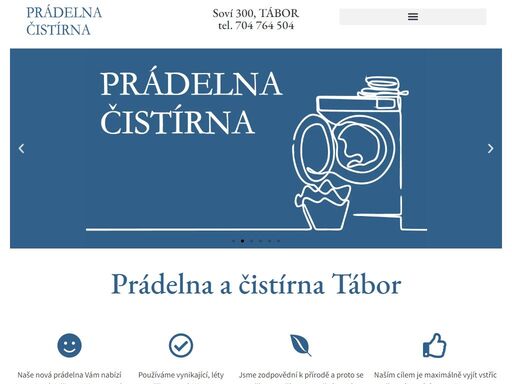 naše nová prádelna vám nabízí kompletní služby v oblasti praní, čištění a žehlení prádla v táboře. naším cílem je maximálně vyjít vstříc našim zákazníkům, poskytnout jim kvalitní služby a ušetřit čas.